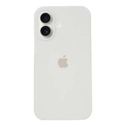 Чехол для iPhone 16 с MagSafe Silicone Case White, белый