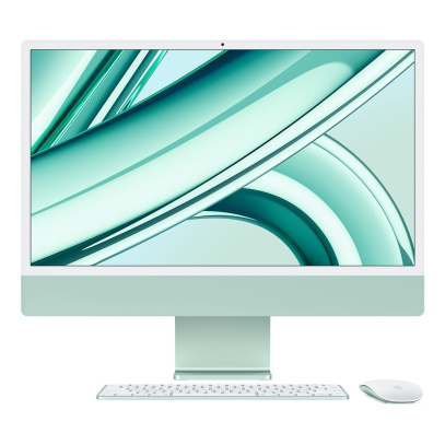 Apple iMac 24" (M3, 8C CPU, 10C GPU, 2023) Retina 4,5K, 8Gb, 256Gb SSD (MQRN3) Green, зеленый