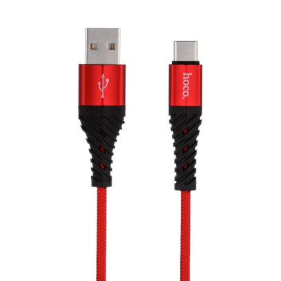 USB кабель hoco. Fast Charging Data Cable for Туре-С (X38) Красный