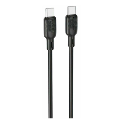 Кабель Type-C to Type-C Gurdini Silicone Data Cable 20V/3A 60W 1m (LED), черный