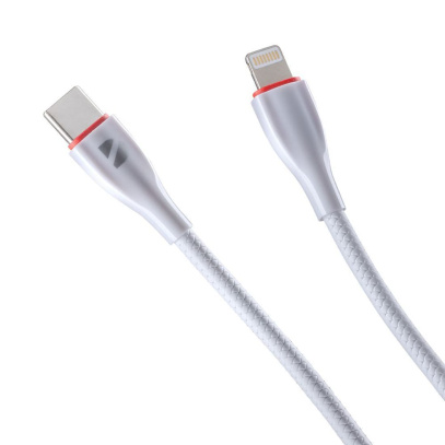 Дата-кабель Deppa Ceramic USB-C - Lightning, 1 м (72399) Белый