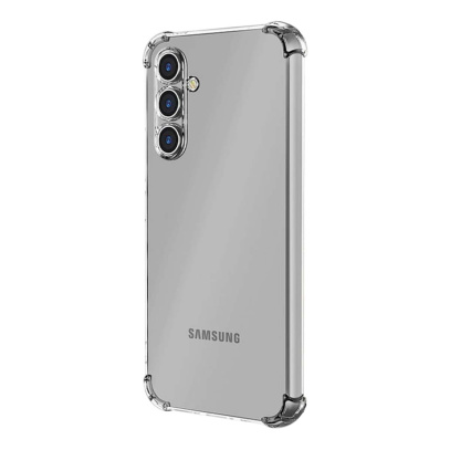 Чехол для Samsung Galaxy S24 с защитой камер, Прозрачный