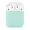 Чехол для Apple AirPods 1/2 Silicone Case Pale Green, бледно-зеленый