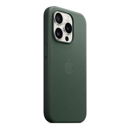 Чехол FineWoven Case для Apple iPhone 15 Pro с MagSafe Evergreen, зеленый