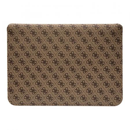 Чехол Guess для ноутбуков 13"/14" Sleeve 4G Bottom stripe Metal logo (GUCS14PS4SGW) Коричневый