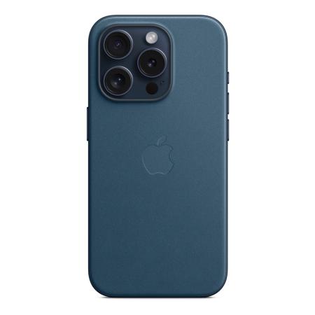 Чехол FineWoven Case для Apple iPhone 15 Pro с MagSafe Pacific Blue, синий