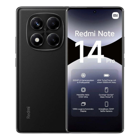 Xiaomi Redmi Note 14 Pro 8/256Gb Midnight Black, чёрный