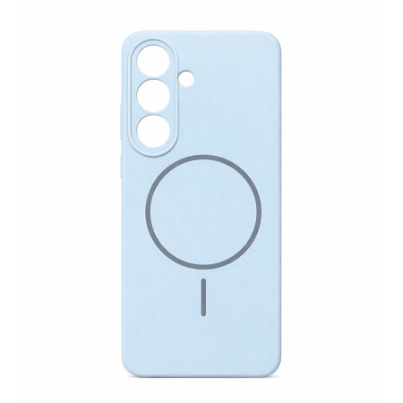 Чехол для Samsung Galaxy S26 с MagSafe Silicone Case Голубой