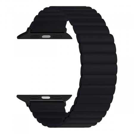Ремешок для Apple Watch 42/44/45 mm Mutural Watch Band Midnight, черный