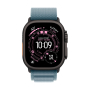 Apple Watch Ultra 3 (2025), 49 мм корпус из титана цвета «Black», ремешок Alpine Loop размера M цвета «Light Blue»