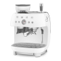 Кофемашина эспрессо со встроенной кофемолкой SMEG 50s style (EGF03WHEU) Белый