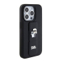 Чехол Karl Lagerfeld для iPhone 15 Pro Karl hc gripstand saffiano kc pins (KLHCP15LGSAKCPK) Черный