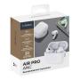 Беспроводные наушники с микрофоном Deppa Air Pro ANC, TWS, BT 5.2, 300 мАч, ANC, QI (44194) Белый