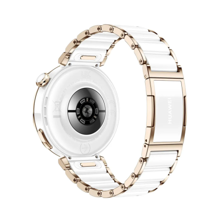 Умные часы HUAWEI Watch GT 5 Pro White, 42 мм, цвет корпуса белый/золотой, цвет ремешка белый/золотой