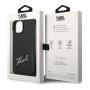 Чехол для iPhone 14 Karl Lagerfeld PU with Cardslot Signature logo Hard (KLHCP14SCSSK) Черный