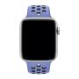 Ремешок для Apple Watch 38/40 mm Nike+ Silicone Sport Band Чёрно-синий
