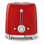 Тостер на 4 ломтика SMEG 50s style (TSF02RDEU) Красный